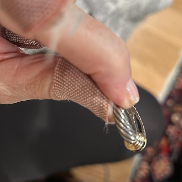 David Yurman silver ring with saphires - Picture 2 of 8